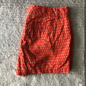 Loft summer shorts size 12 red with grey details
